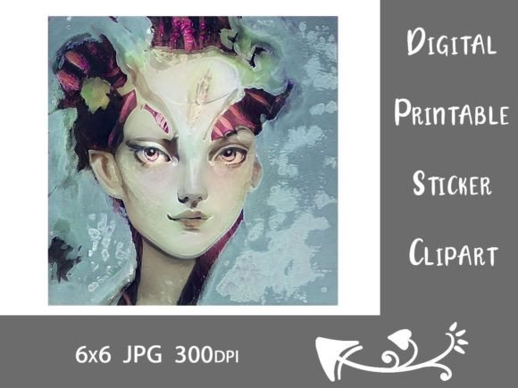 Download Abstract Painterly Goddess of Love Face - Painterly Collection
