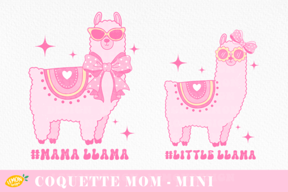 Download Coquette Mama Llama PNG Sublimation - Png Collection