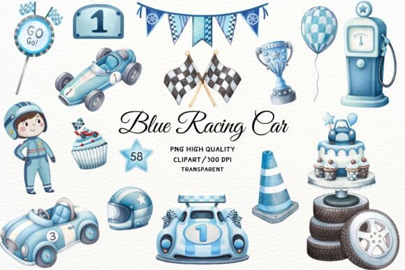 Download Watercolor Race Car Clipart 58 PNG - Png Collection
