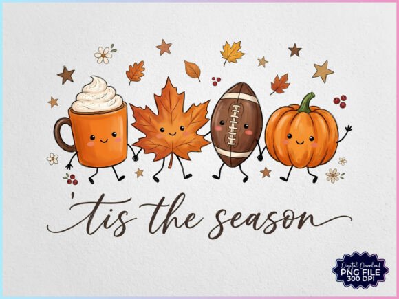 Download Tis the Season Autumn Fall Cartoon PNG - Png Collection