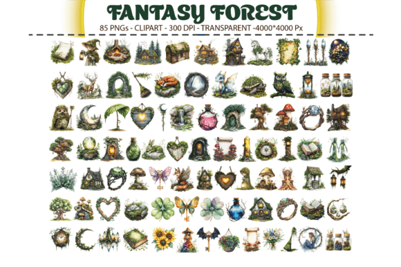 Download Fantasy Forest Clipart – 85 PNGs - Png Collection