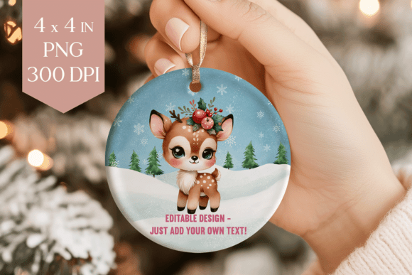 Download Baby Deer Christmas Ornament PNG - Png Collection
