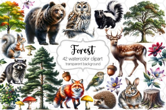 Download Forest Animal Cliparts - Woodland PNGs - Png Collection