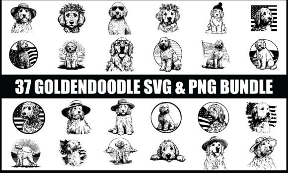 Download Goldendoodle SVG PNG Bundle, Dog Vector - Png Collection