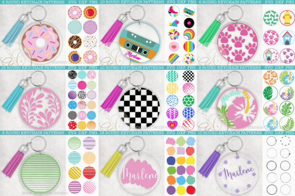 Download Bundle 96 Files Round Keychain Patterns - Files Collection