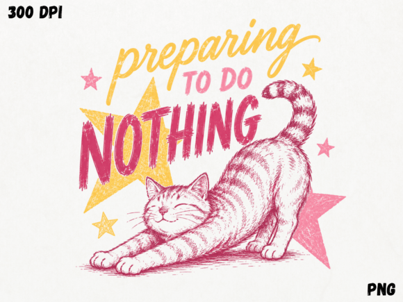 Download Preparing to Do Nothing PNG, Lazy Cat Qu - Png Collection