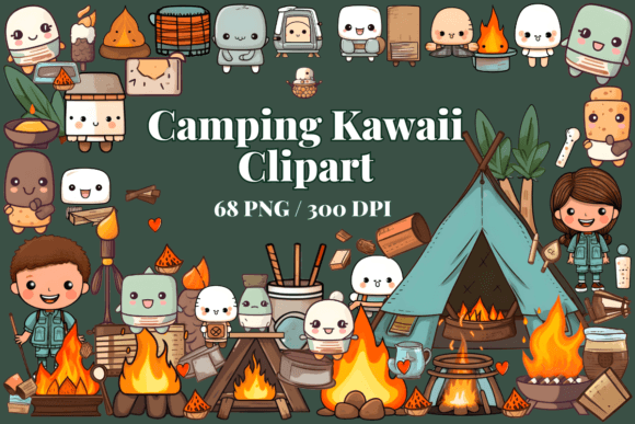 Download Camping Kawaii Clipart Cute PNG / Hiking - Png Collection