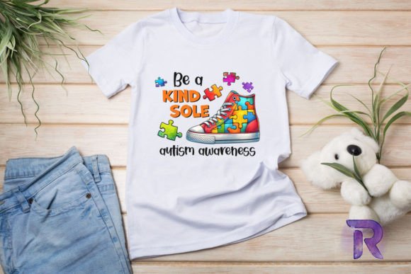 Download Be a Kind Sole Autism Puzzle Shoes PNG - Png Collection