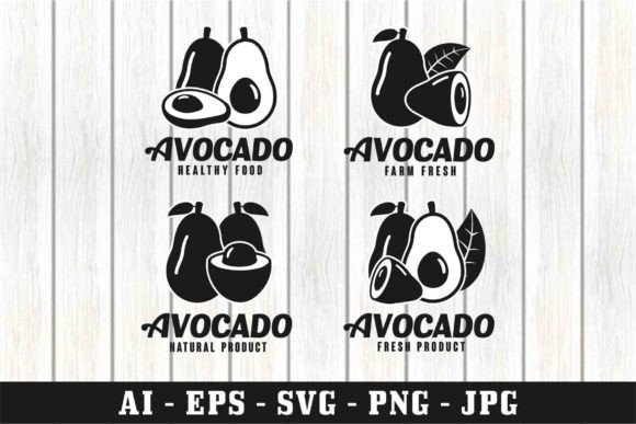 Download Avocado Vector Silhouette Design - Avocado vector Collection