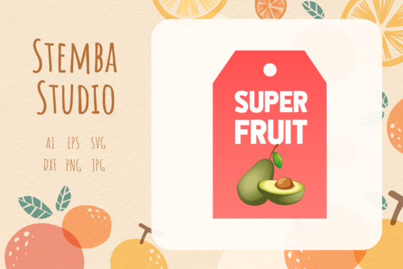 Download Fruit Tag Avocado Vector Design Art - Avocado vector Collection