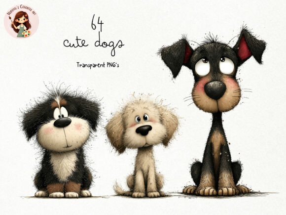 Download Cute Watercolor Dogs PNG Clipart - Png Collection