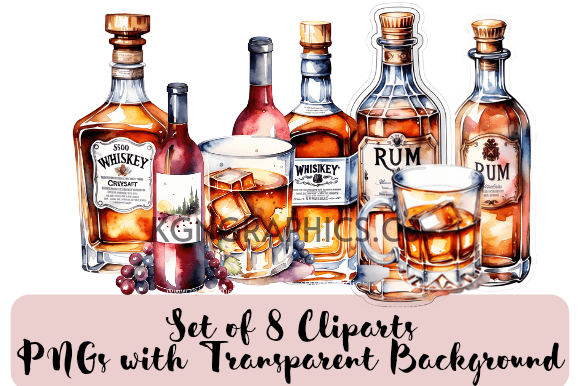 Download Cheers to Creativity - 8 Watercolor PNGs - Png Collection