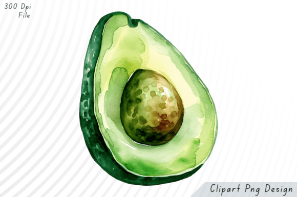 Download Watercolor Avocado PNG Clipart - Png Collection