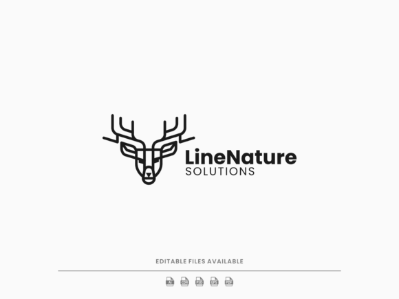 Download Deer Line Art Logo - Deer line art Collection