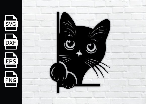Download Peeking Cat SVG Cut Files DXF, PNG - Png Collection