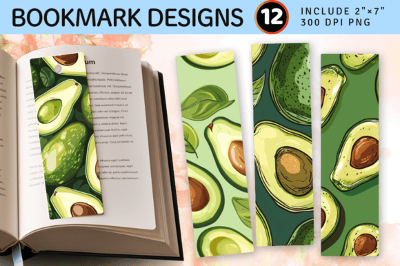 Download Avocado PNG Bookmark Design - Png Collection