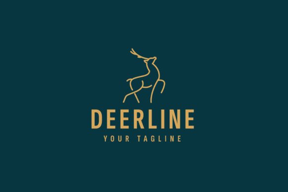 Download Deer Line Art Logo Illustration - Deer line art Collection