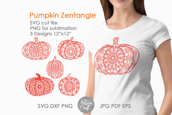 Download Pumpkin Zentangle SVG and PNG - Png Collection