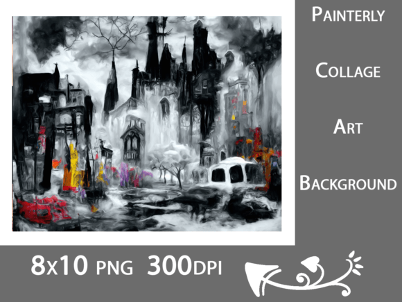 Download Grungy Cyberpunk Painterly Abstract Art - Painterly Collection