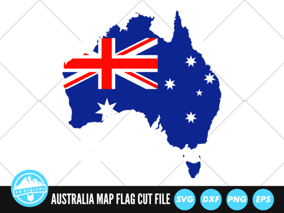 Download Australia Flag Map SVG | Australia Day - Australia flag Collection