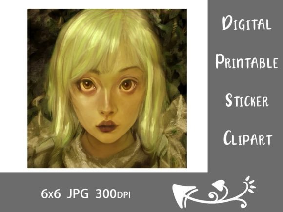 Download Storybook Fairytale Girl Painterly Face - Painterly Collection