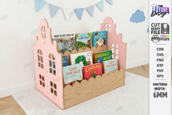 Download Kids Bookshelf Laser Cut | Nursery Decor - Nursery decor Collection