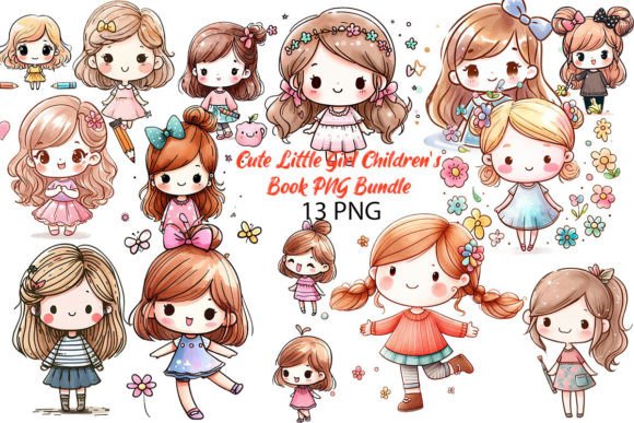 Download Little Girl Children's Book PNG Bundle - Png Collection