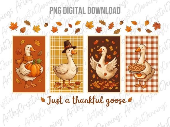 Download Thankful Goose Thanksgiving Fall PNG - Png Collection